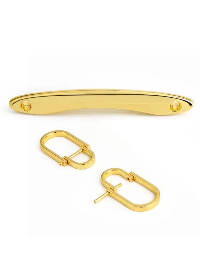 Fish Shaped Metal Purse Handle With D Buckle 3 Pieces Set Style3 DIY Wallet Making Supplies - Image 3